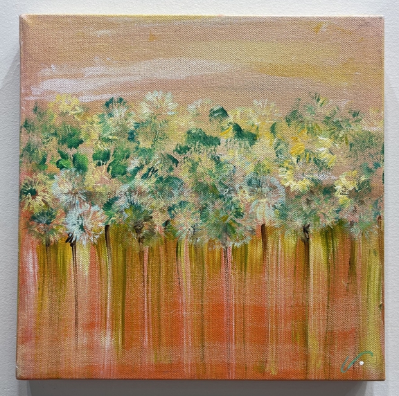 Garden of a Hot Summer's Sun (10 x 10) - Heartful Art by Raphaella Vaisseau