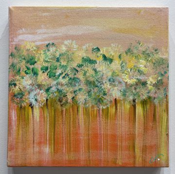Garden of a Hot Summer's Sun (10x10) - Heartful Art by Raphaella Vaisseau