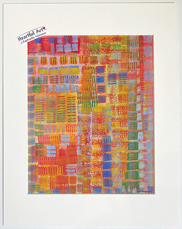 Domino Grid print - Heartful Art by Raphaella Vaisseau
