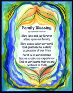 Family Blessing poster (11x14) - Heartful Art by Raphaella Vaisseau