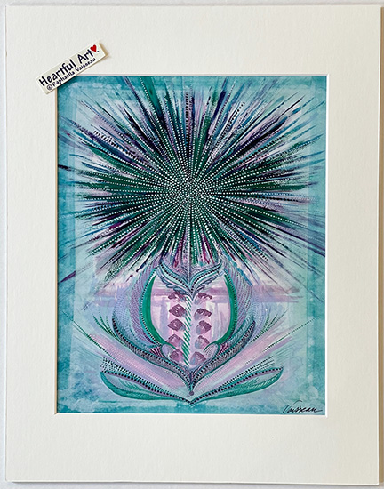 Flower Power print - Heartful Art by Raphaella Vaisseau