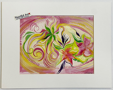 Lily Pond print - Heartful Art by Raphaella Vaisseau