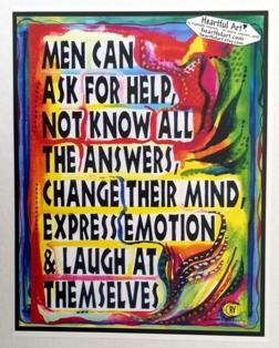 What men can do poster (11x14) - Heartful Art by Raphaella Vaisseau