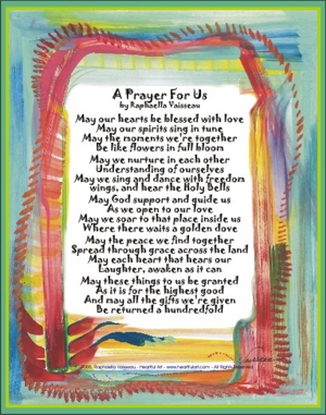 Prayer for Us poster (11x14) - Heartful Art by Raphaella Vaisseau