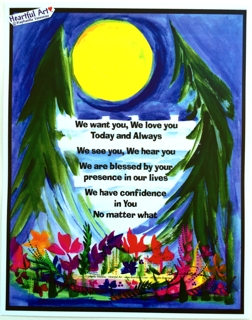 We want you baby blessing poster (11x14) - Heartful Art by Raphaella Vaisseau