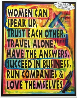 What women can do poster (11x14) - Heartful Art by Raphaella Vaisseau