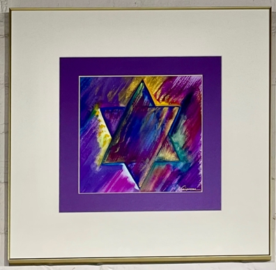 Star of David (16x16) - Heartful Art by Raphaella Vaisseau