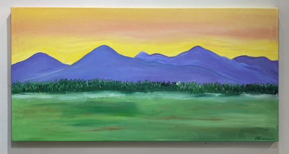 Blue Ridge Mountain Peace (18 x 36) - Heartful Art by Raphaella Vaisseau