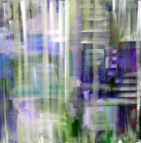 Grid in Blue and Green