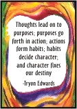 Thoughts lead on Tryon Edwards magnet - Heartful Art by Raphaella Vaisseau