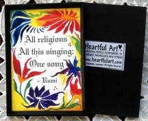 All religions one song Rumi magnet - Heartful Art by Raphaella Vaisseau