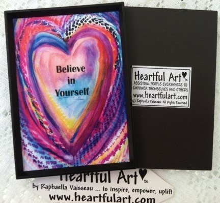 Believe in yourself magnet - Heartful Art by Raphaella Vaisseau
