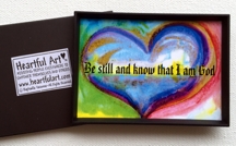Be still and know that I am God Psalm 46:10 magnet  - Heartful Art by Raphaella Vaisseau
