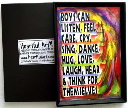 What boys can do magnet - Heartful Art by Raphaella Vaisseau