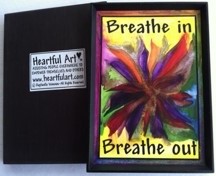 Breathe in, breathe out magnet - Heartful Art by Raphaella Vaisseau