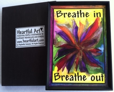 Breathe in, breathe out magnet - Heartful Art by Raphaella Vaisseau