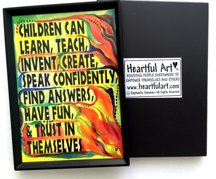What children can do magnet - Heartful Art by Raphaella Vaisseau