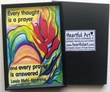 Every thought is a prayer Lewis Mehl-Madrona magnet - Heartful Art by Raphaella Vaisseau