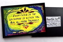 Everything in the Universe Rumi magnet - Heartful Art by Raphaella Vaisseau