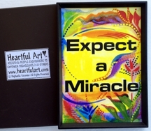 Expect a miracle magnet AA - Heartful Art by Raphaella Vaisseau