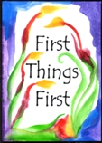 First things first AA magnet - Heartful Art by Raphaella Vaisseau