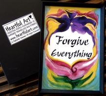 Forgive Everything magnet - Heartful Art by Raphaella Vaisseau