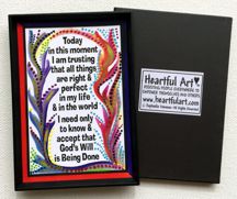 Today ... God's will affirmation magnet - Heartful Art by Raphaella Vaisseau