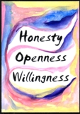 Honesty Openness Willingness magnet - Heartful Art by Raphaella Vaisseau