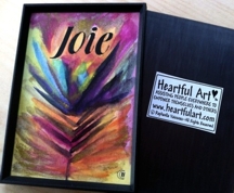 Joie (Joy) French magnet - Heartful Art by Raphaella Vaisseau