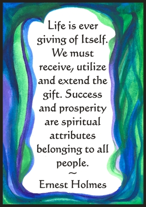 Life is ever giving of Itself magnet - Ernest Holmes