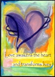 Love awakens the heart New Vision magnet - Heartful Art by Raphaella Vaisseau