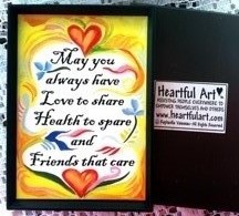 May you always have love to share magnet - Heartful Art by Raphaella Vaisseau