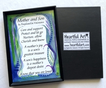 Mother and Son magnet - Heartful Art by Raphaella Vaisseau