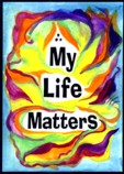My Life Matters magnet - Heartful Art by Raphaella Vaisseau