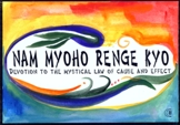 Nam Myoho Renge Kyo magnet (English) - Heartful Art by Raphaella Vaisseau