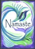 Namaste Q2 magnet - Heartful Art by Raphaella Vaisseau