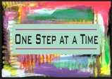 One step at a time magnet - Heartful Art by Raphaella Vaisseau