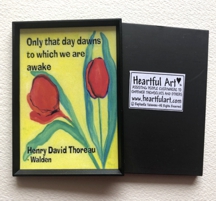 Only that day dawns Henry David Thoreau magnet - Heartful Art by Raphaella Vaisseau