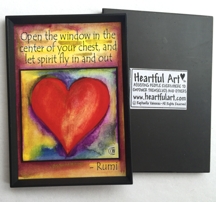 Open the window Rumi magnet - Heartful Art by Raphaella Vaisseau