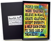 What people can do magnet - Heartful Art by Raphaella Vaisseau
