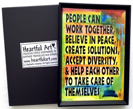 What people can do magnet - Heartful Art by Raphaella Vaisseau
