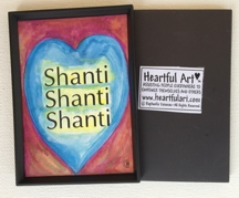 Shanti, Shanti, Shanti magnet - Heartful Art by Raphaella Vaisseau