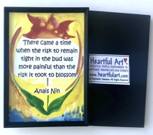 There came a time Anais Nin magnet - Heartful Art by Raphaella Vaisseau