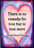 There is no remedy Henry David Thoreau magnet - Heartful Art by Raphaella Vaisseau