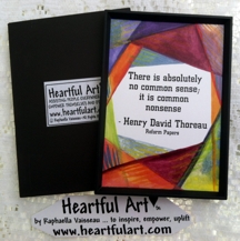 There is absolutely no common sense Henry David Thoreau magnet - Heartful Art by Raphaella Vaisseau