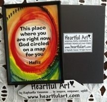 This place where you are Hafiz magnet (2x3) - Heartful Art by Raphaella Vaisseau
