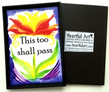 This too shall pass magnet (2x3) - Heartful Art by Raphaella Vaisseau