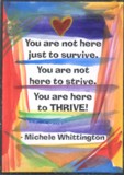 You are not here Michele Whittington magnet - Heartful Art by Raphaella Vaisseau
