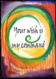 Your wish is my command magnet - Heartful Art by Raphaella Vaisseau