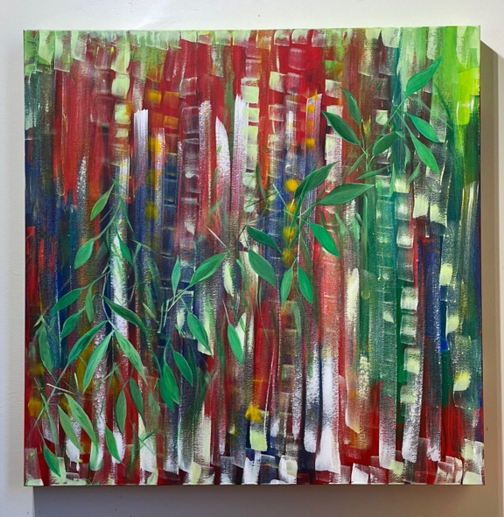 Bamboo (30 x 30) - Heartful Art by Raphaella Vaisseau